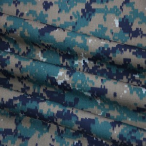 Digital Camouflage Printed Ripstop Fabric Army Military Fabric