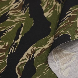 Nylon/Cotton Ripstop Tigerstripe Camouflage Fabric Army Fabric