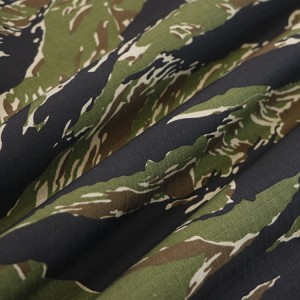 Nylon/Cotton Ripstop Tigerstripe Camouflage Fabric Army Fabric