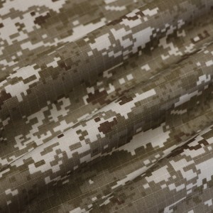 CVC 60/40  Camouflage Ripstop Fabric For Military Uniforms