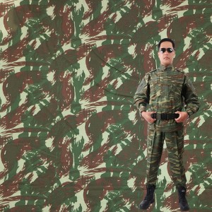 T/C 65/35 Twill Military Camouflage Fabric For Brazil Army