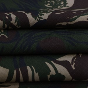 50%Nylon/50%Cotton Camo Printed Ripstop Army Fabrics