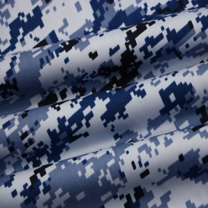 Navy Blue Digital Camouflage Army Fabric Military Uniforms Fabric