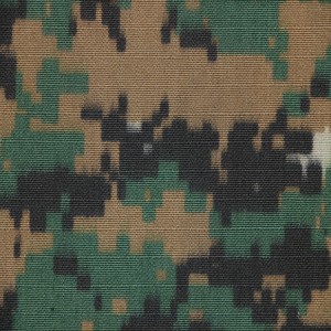 Digital Camouflage Printed Ripstop Fabric Army Military Fabric