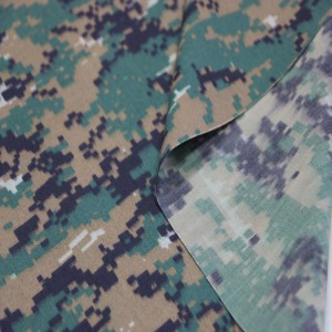 Digital Camouflage Printed Ripstop Fabric Army Military Fabric