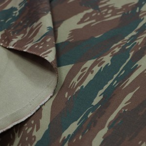 Sateen Camo Printed Fabric Army Camouflage Fabric For Military Uniforms