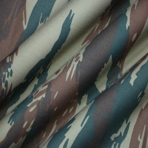 Sateen Camo Printed Fabric Army Camouflage Fabric For Military Uniforms