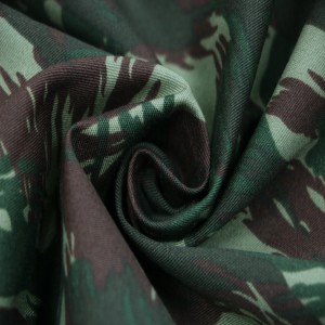 Cheap TC 65/35 Twill Camouflage Military Fabrics for Brazil Army