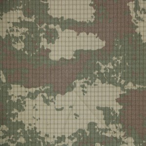 CVC 90/10 Ripstop Camouflage Military Fabrics For Turkey Army