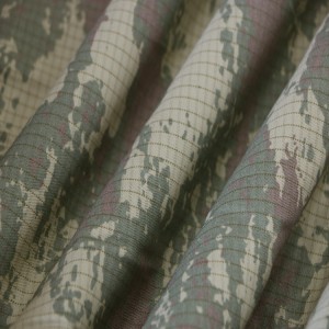 CVC 90/10 Ripstop Camouflage Military Fabrics For Turkey Army