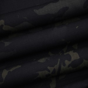 Black Multicam 65 Polyester 35 Cotton Camouflage Fabrics For Military Uniform