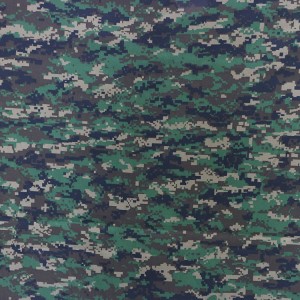 Green Digital Camouflage Fabrics Army Military Fabrics