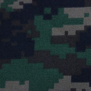 Green Digital Camouflage Fabrics Army Military Fabrics