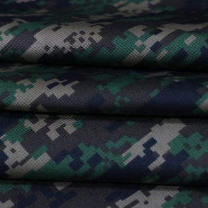 Green Digital Camouflage Fabrics Army Military Fabrics