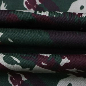 Poly/Cotton Camo Printed Fabric Twill Army Fabric