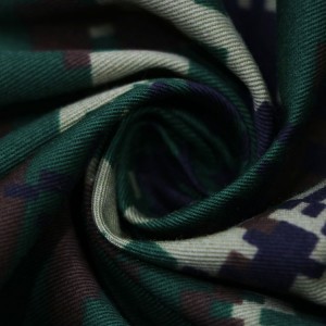 Camouflage Printed Fabric Twill Army Fabric For Military Uniforms