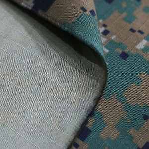 Polyamide/Cotton Camouflage Military Ripstop Fabric