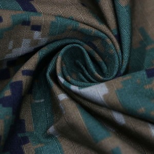 Polyamide/Cotton Camouflage Military Ripstop Fabric