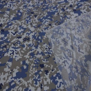 Ocean Digital Camo Printed Ripstop Fabric For Malaysia