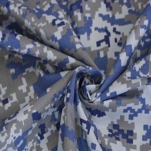 Ocean Digital Camo Printed Ripstop Fabric For Malaysia