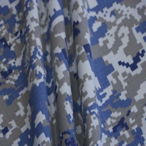 Ocean Digital Camo Printed Ripstop Fabric For Malaysia