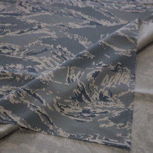 CVC Ripstop Fabric Grey Camo Printed Military Fabrics