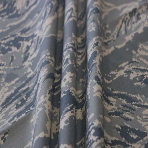 CVC Ripstop Fabric Grey Camo Printed Military Fabrics