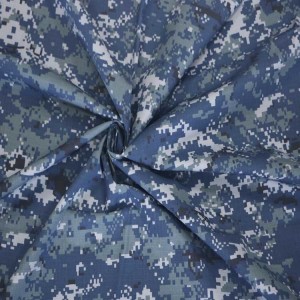 CVC Ripstop Fabric Digital Camo Printed Military Fabrics