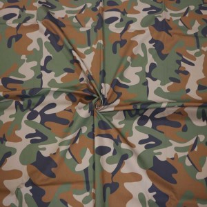 Woodland Camouflage Fabric Army Military Fabrics