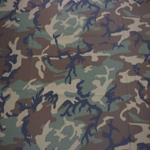 Woodland Camouflage Ripstop Fabric Army Military Fabrics