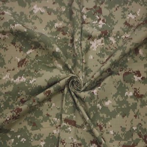 Green Digital Camouflage Ripstop Army Fabrics