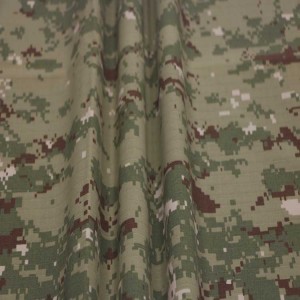 Green Digital Camouflage Ripstop Army Fabrics