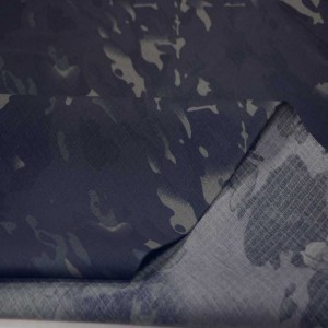 Black Multicam Camouflage Ripstop Army Fabrics