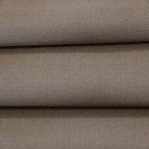 100%Wool Khaki Twill Fabric Army Suiting Fabric